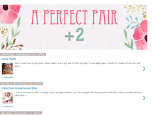 Tablet Screenshot of aperfectpairsblog.blogspot.com