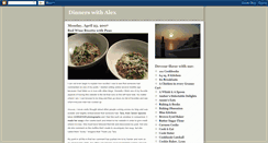 Desktop Screenshot of dinnerswithalex.blogspot.com