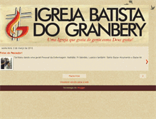 Tablet Screenshot of igrejabatistadogranbery.blogspot.com