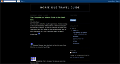 Desktop Screenshot of horseisletravelguide.blogspot.com