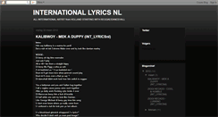 Desktop Screenshot of int-lyricsnl.blogspot.com