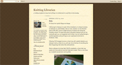 Desktop Screenshot of librarianknitter.blogspot.com