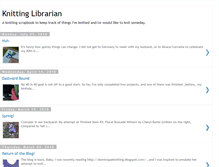 Tablet Screenshot of librarianknitter.blogspot.com