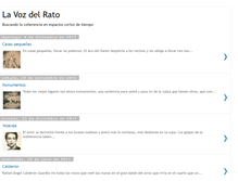 Tablet Screenshot of lavozdelrato.blogspot.com