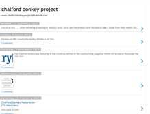 Tablet Screenshot of chalforddonkeyproject.blogspot.com