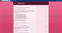 Desktop Screenshot of codingjava.blogspot.com