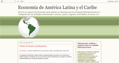 Desktop Screenshot of economiadeamericalatina.blogspot.com