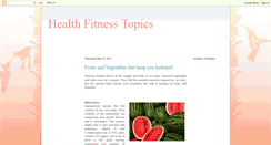 Desktop Screenshot of health-fitness-topics.blogspot.com