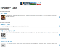 Tablet Screenshot of budapestkaracsony.blogspot.com