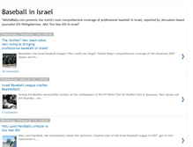 Tablet Screenshot of israelibaseball.blogspot.com