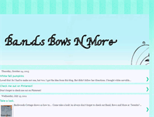 Tablet Screenshot of bandsbowsmore.blogspot.com