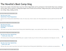 Tablet Screenshot of novelistsbootcamp.blogspot.com