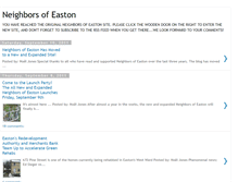 Tablet Screenshot of neighborsofeaston.blogspot.com