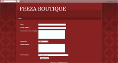 Desktop Screenshot of feezaboutique.blogspot.com