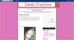 Desktop Screenshot of canalecreations.blogspot.com