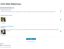 Tablet Screenshot of chefmikerobertson.blogspot.com