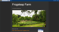 Desktop Screenshot of frogsleapfarm.blogspot.com