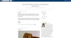 Desktop Screenshot of gatheringbrowse.blogspot.com