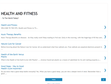 Tablet Screenshot of healthandfitnesstotheworld-today.blogspot.com