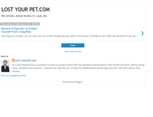 Tablet Screenshot of lostyourpet.blogspot.com