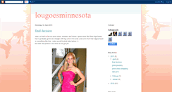 Desktop Screenshot of lougoesmn.blogspot.com