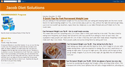 Desktop Screenshot of jacobdietsolutions.blogspot.com