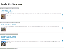 Tablet Screenshot of jacobdietsolutions.blogspot.com