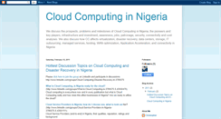 Desktop Screenshot of cloudcomputinginnigeria.blogspot.com