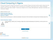 Tablet Screenshot of cloudcomputinginnigeria.blogspot.com