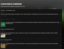 Tablet Screenshot of comentariohablado.blogspot.com