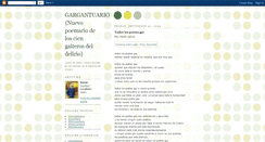 Desktop Screenshot of gargantuario1.blogspot.com