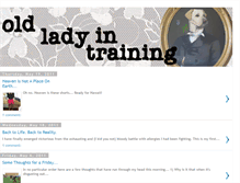 Tablet Screenshot of oldladyintraining.blogspot.com