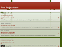 Tablet Screenshot of finalprojectidea.blogspot.com