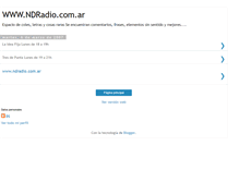 Tablet Screenshot of ndradio07.blogspot.com