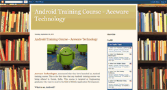 Desktop Screenshot of androidtrainingcourse.blogspot.com