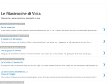 Tablet Screenshot of filastrocchediviola.blogspot.com