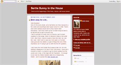 Desktop Screenshot of bertiebunnyinthehouse.blogspot.com