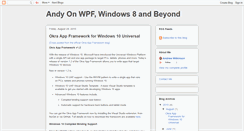 Desktop Screenshot of andyonwpf.blogspot.com