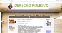 Desktop Screenshot of derechopolicivo.blogspot.com