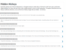 Tablet Screenshot of hiddenmickeys.blogspot.com