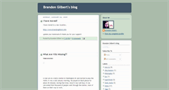 Desktop Screenshot of brandon-gilbert.blogspot.com