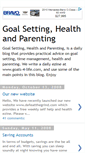 Mobile Screenshot of goalsettinghealthparenting.blogspot.com