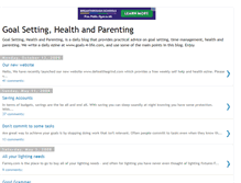 Tablet Screenshot of goalsettinghealthparenting.blogspot.com