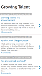 Mobile Screenshot of growingtalent.blogspot.com