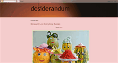 Desktop Screenshot of desiderandum.blogspot.com