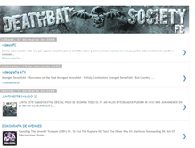 Tablet Screenshot of deathbat-society.blogspot.com