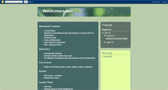 Desktop Screenshot of peacefulmannmath.blogspot.com