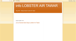 Desktop Screenshot of bisnis-lobsterairtawar.blogspot.com