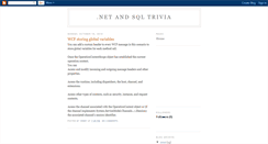 Desktop Screenshot of dotnettrivia.blogspot.com