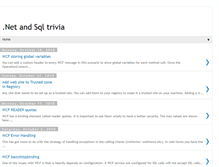 Tablet Screenshot of dotnettrivia.blogspot.com